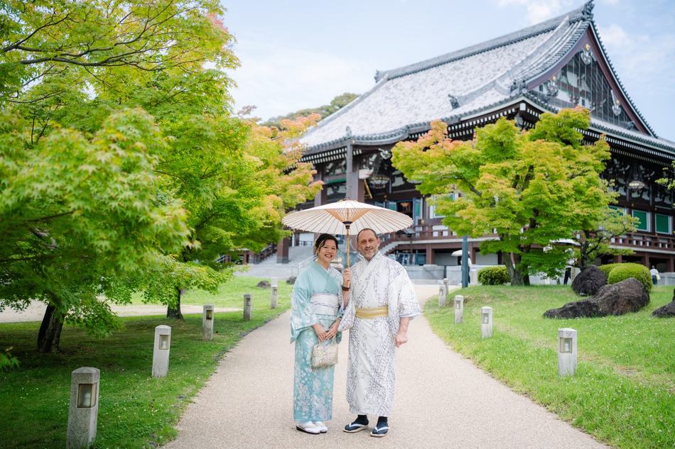 Location photography at Chishakuin Temple, Kyoto