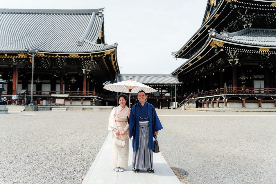 Location photography at Nishi Honganji Temple, Kyoto