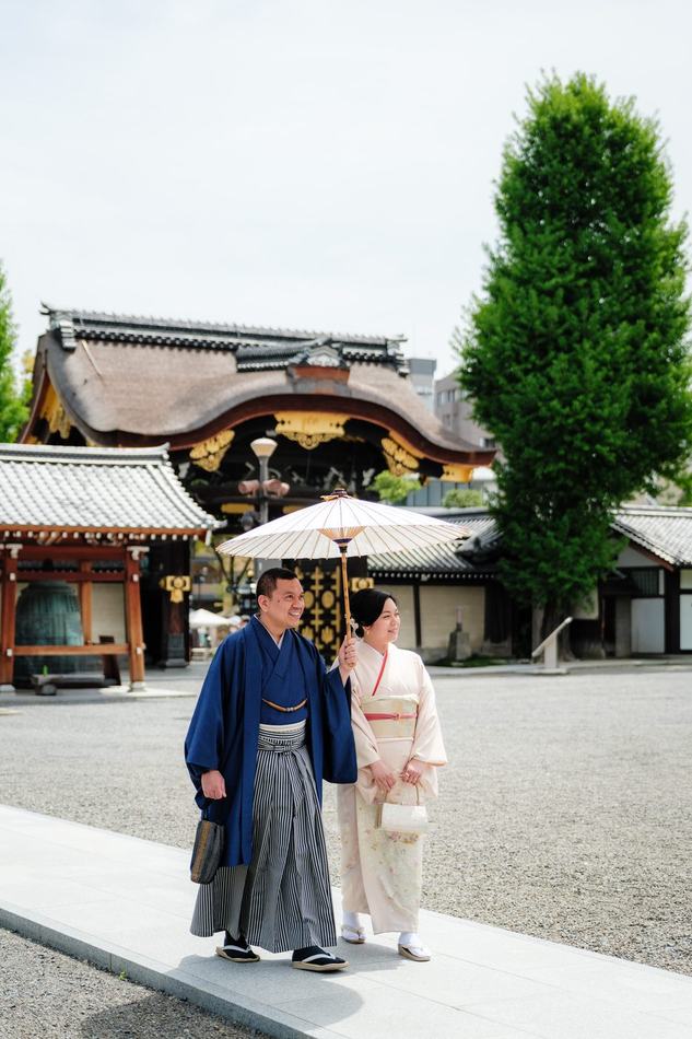 Location photography at Nishi Honganji Temple, Kyoto