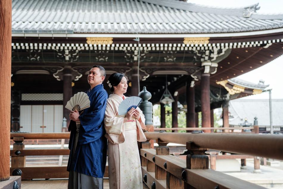 Location photography at Nishi Honganji Temple, Kyoto